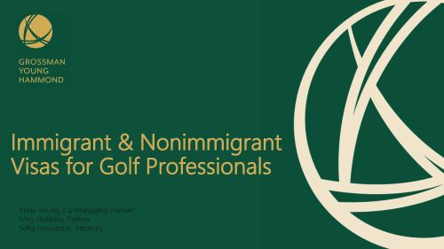 Visa Options for Golf Pro…